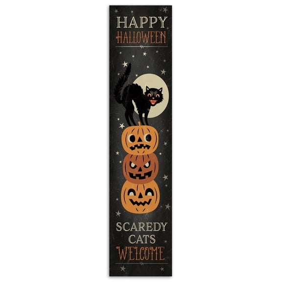 Creative Products Scaredy Cats Welcome 10.5 x 47 Porch Leaner