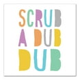 thumbnail image 1 of Creative Products Scrub A Dub Dub Blue 20x20 Canvas Wall Art, 1 of 5