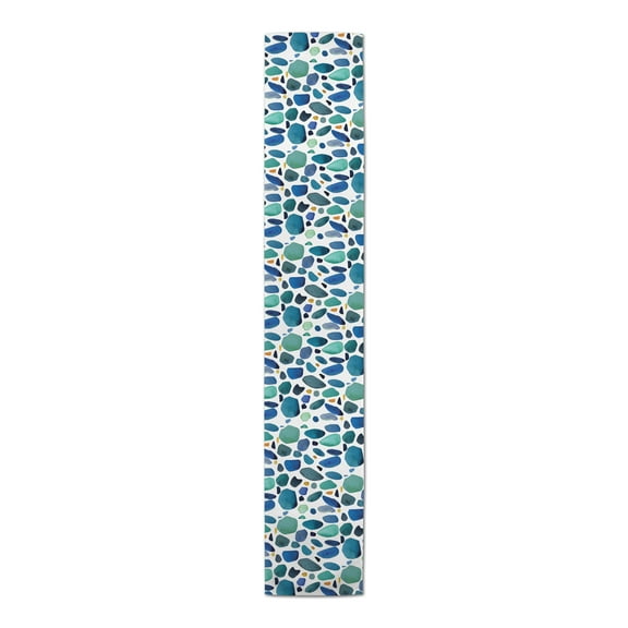 Creative Products Sea Glass 16 x 72 Poly Twill Table Runner