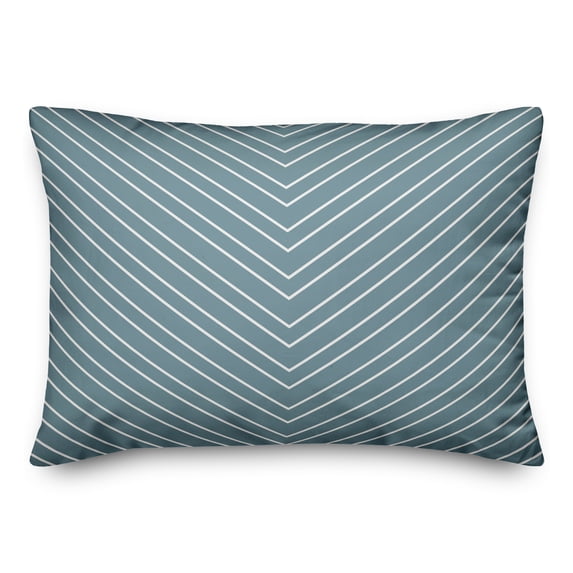 Creative Products Sea Glass Chevron 14x20 Spun Poly Pillow