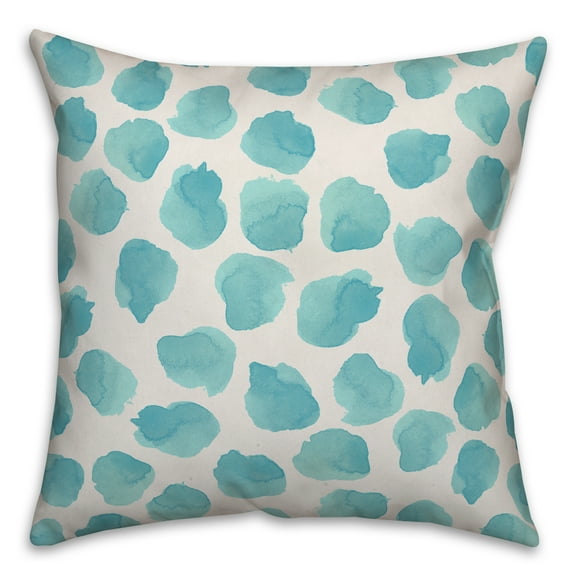 Creative Products Sea Glass Watercolor Dots 16x16 Spun Poly Pillow