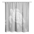 thumbnail image 1 of Creative Products Sea Turtle Stamp 1 71x74 Shower Curtain, 1 of 2