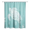 thumbnail image 1 of Creative Products Sea Turtle Stamp 5 71x74 Shower Curtain, 1 of 2