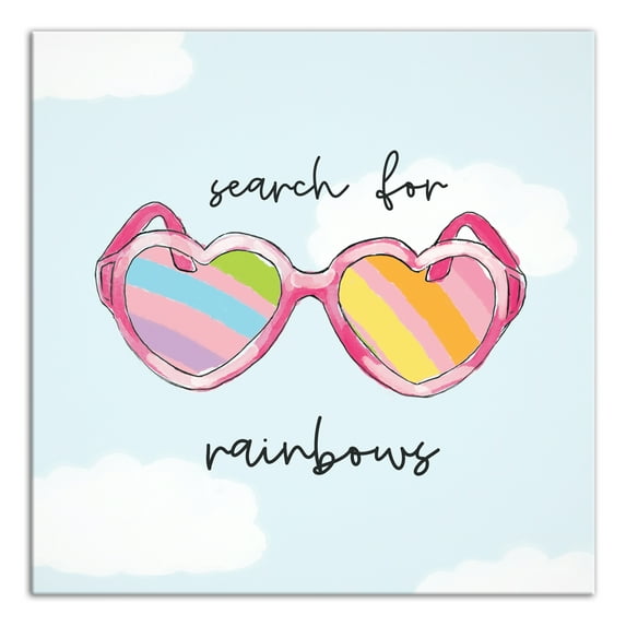 Creative Products Search For Rainbows 24x24 Canvas Wall Art