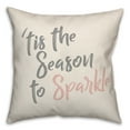 thumbnail image 1 of Creative Products Season to Sparkle 18x18 Spun Poly Pillow, 1 of 3