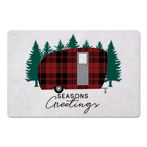 Creative Products Seasons Greetings Camper 27x18 Floor Mat