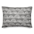 thumbnail image 1 of Creative Products Semi Circles Gray 14 x 20 Indoor / Outdoor Pillow, 1 of 3