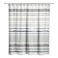 thumbnail image 1 of Creative Products Shades of Blue Stripes 71x74 Shower Curtain, 1 of 7