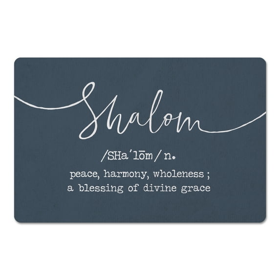 Creative Products Shalom Definition 27x18 Floor Mat
