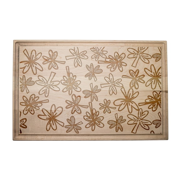 Creative Products Shamrock Pattern 17 x 11 Maple Cutting Board
