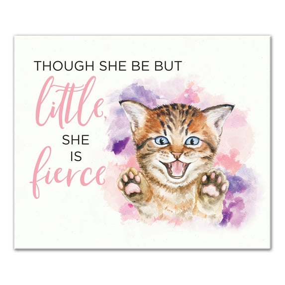 Creative Products She Be Little But Fierce 24x20 Canvas Wall Art