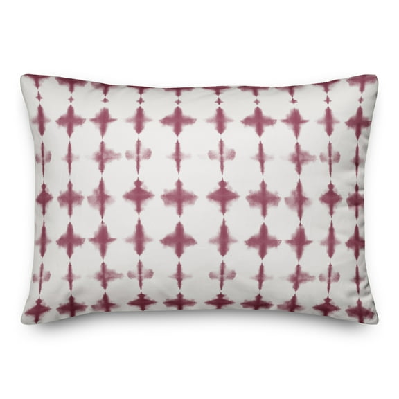 Creative Products Shibori Maroon 14x20 Spun Poly Pillow