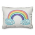 thumbnail image 1 of Creative Products Shine Bright Rainbow 14x20 Spun Poly Pillow, 1 of 3
