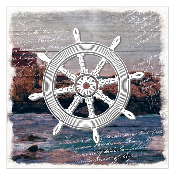 Creative Products Ships Helm 36x36 Canvas Wall Art