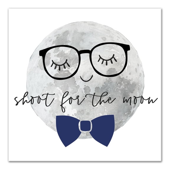 Creative Products Shoot for the moon 12x12 Canvas Wall Art