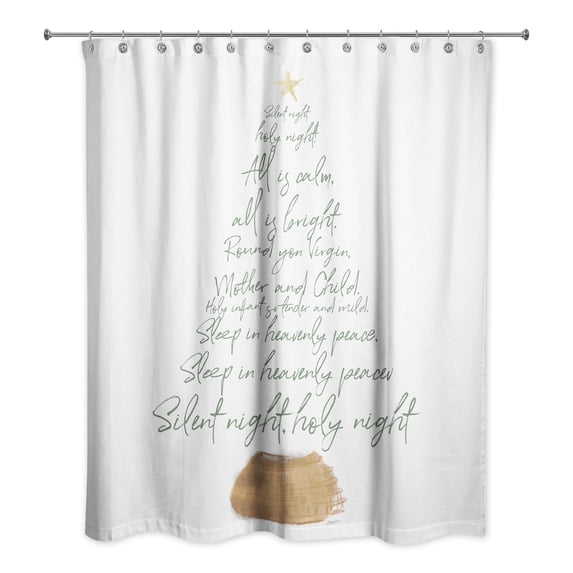 Creative Products Silent Night Tree 71x74 Shower Curtain