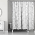 thumbnail image 1 of Creative Products Silver Southwest Diamond 71x74 Shower Curtain, 1 of 2