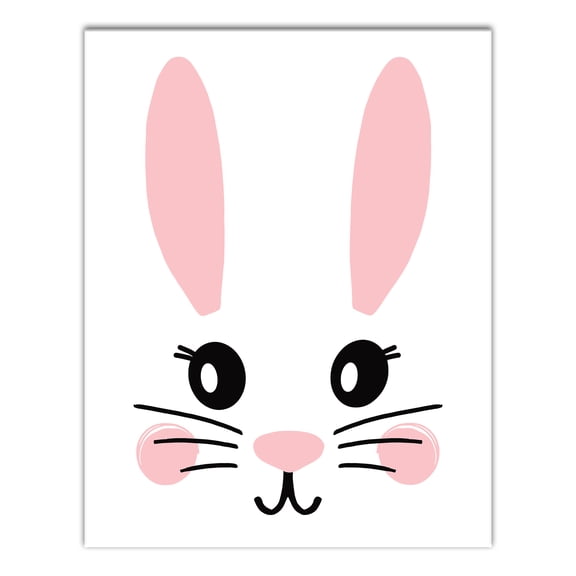 Creative Products Simple Bunny Face 11x14 Canvas Wall Art