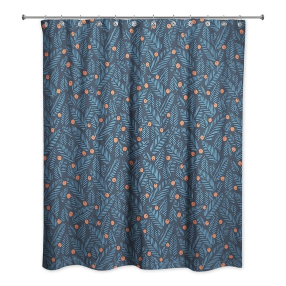 Creative Products Simple Christmas Foliage 71x74 Shower Curtain