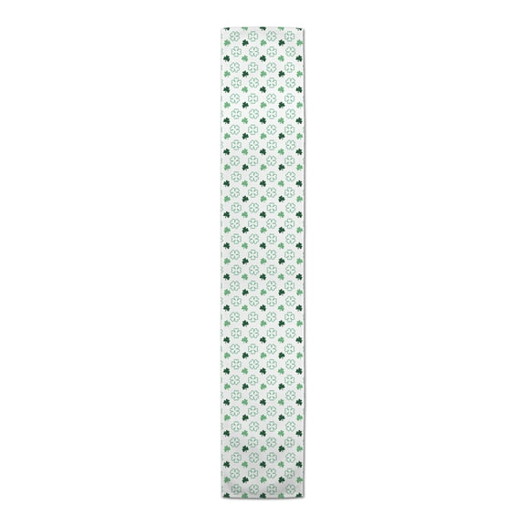 Creative Products Simple Clover Pattern 16x90 Cotton Twill Table Runner