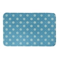 thumbnail image 1 of Creative Products Simple Snowflake Dot On Blue 21 x 34 Bath Mat, 1 of 1