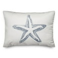 thumbnail image 1 of Creative Products Simple Starfish Navy 14x20 Spun Poly Pillow, 1 of 3