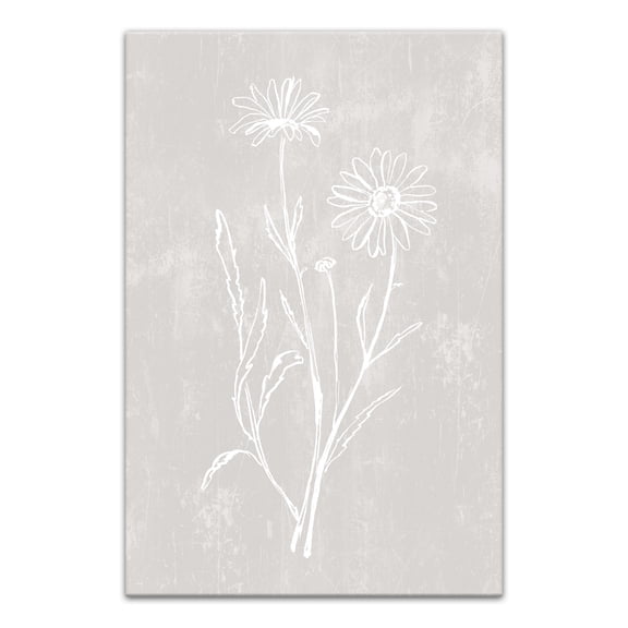 Creative Products Simple White Floral I 16 x 24 Canvas Wall Art
