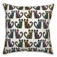 thumbnail image 1 of Creative Products Skeleton Cat Pattern 18 x 18 Spun Poly Pillow, 1 of 3