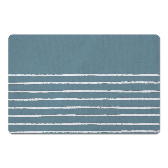 Creative Products Sketch Lines Teal 27x18 Floor Mat