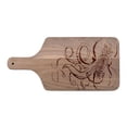 thumbnail image 1 of Creative Products Sketched Octopus 17 x 8 Walnut Paddle Cutting Board, 1 of 1