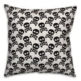 thumbnail image 1 of Creative Products Skull Pattern White 16x16 Spun Poly Pillow, 1 of 2