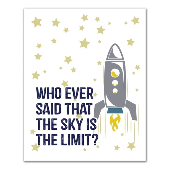 Creative Products Sky Not The Limit 16x20 Canvas Wall Art
