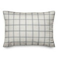 thumbnail image 1 of Creative Products Slate Windowpane Pattern 14x20 Spun Poly Pillow, 1 of 3
