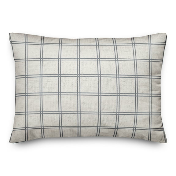 Creative Products Slate Windowpane Pattern 14x20 Spun Poly Pillow