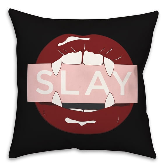 Creative Products Slay Fangs 16 x 16 Spun Poly Pillow