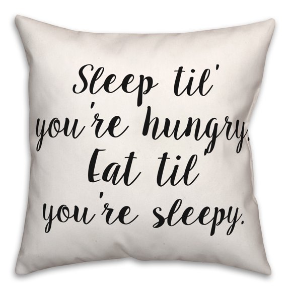 Creative Products Sleepy 18x18 Spun Poly Pillow