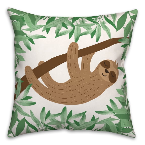 Creative Products Sleepy Sloth 16x16 Spun Poly Pillow