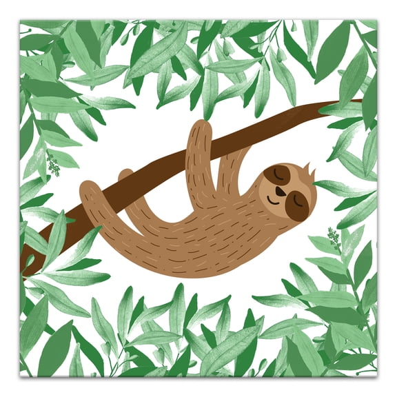 Creative Products Sleepy Sloth 24x24 Canvas Wall Art