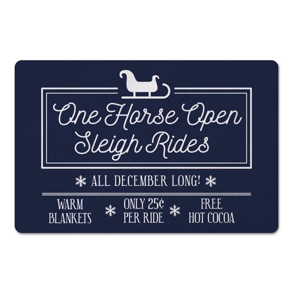 Creative Products Sleigh Rides 27x18 Floor Mat