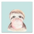 thumbnail image 1 of Creative Products Sloth With Bubble Gum 24x24 Canvas Wall Art, 1 of 5