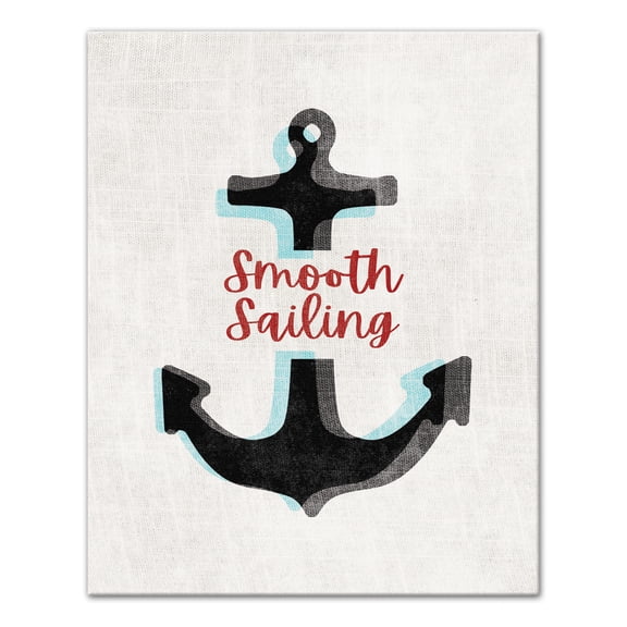 Creative Products Smooth Sailing Anchor 24 x 30 Canvas Wall Art