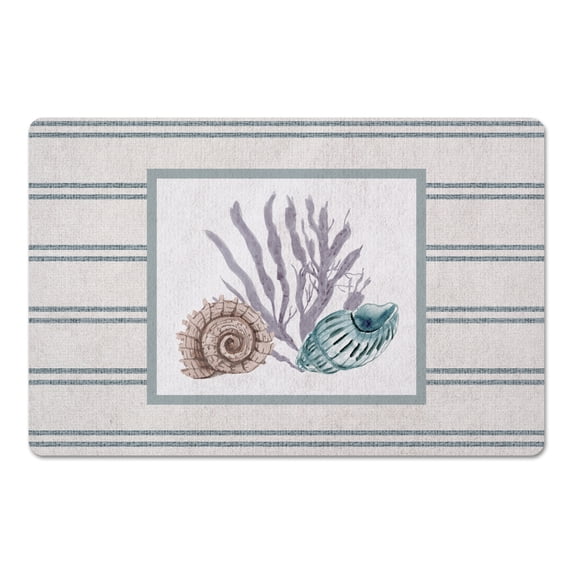 Creative Products Snail and Banded Tulip Shell 18 x 27 Floor Mat