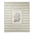 thumbnail image 1 of Creative Products Snail and Banded Tulip Shell 50 x 60 Coral Fleece Blanket, 1 of 3