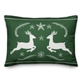 thumbnail image 1 of Creative Products Snowflake Reindeer 14x20 Spun Poly Pillow, 1 of 3