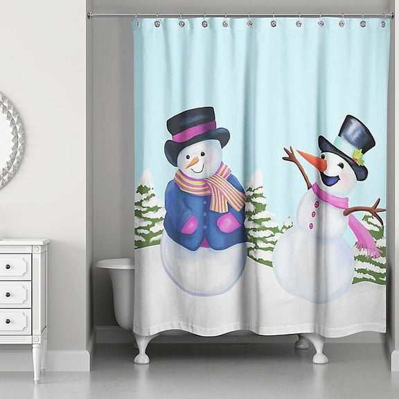 Creative Products Snowman Friends 71x74 Shower Curtain