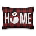 thumbnail image 1 of Creative Products Snowman Home 14x20 Spun Poly Pillow, 1 of 3