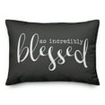 thumbnail image 1 of Creative Products So Incredibly Blessed Black and White 14x20 Indoor / Outdoor Pillow, 1 of 2
