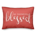 thumbnail image 1 of Creative Products So Incredibly Blessed Coral 14x20 Indoor / Outdoor Pillow, 1 of 2