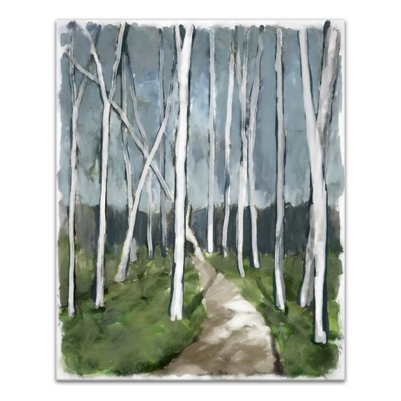 Creative Products Soft Birch Path 16x20 Canvas Wall Art