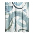 thumbnail image 1 of Creative Products Soft Blue Abstract Circles 71x74 Shower Curtain, 1 of 2